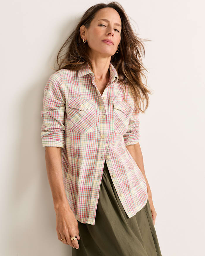 WOMEN'S RILEY PLAID FLANNEL SHIRT